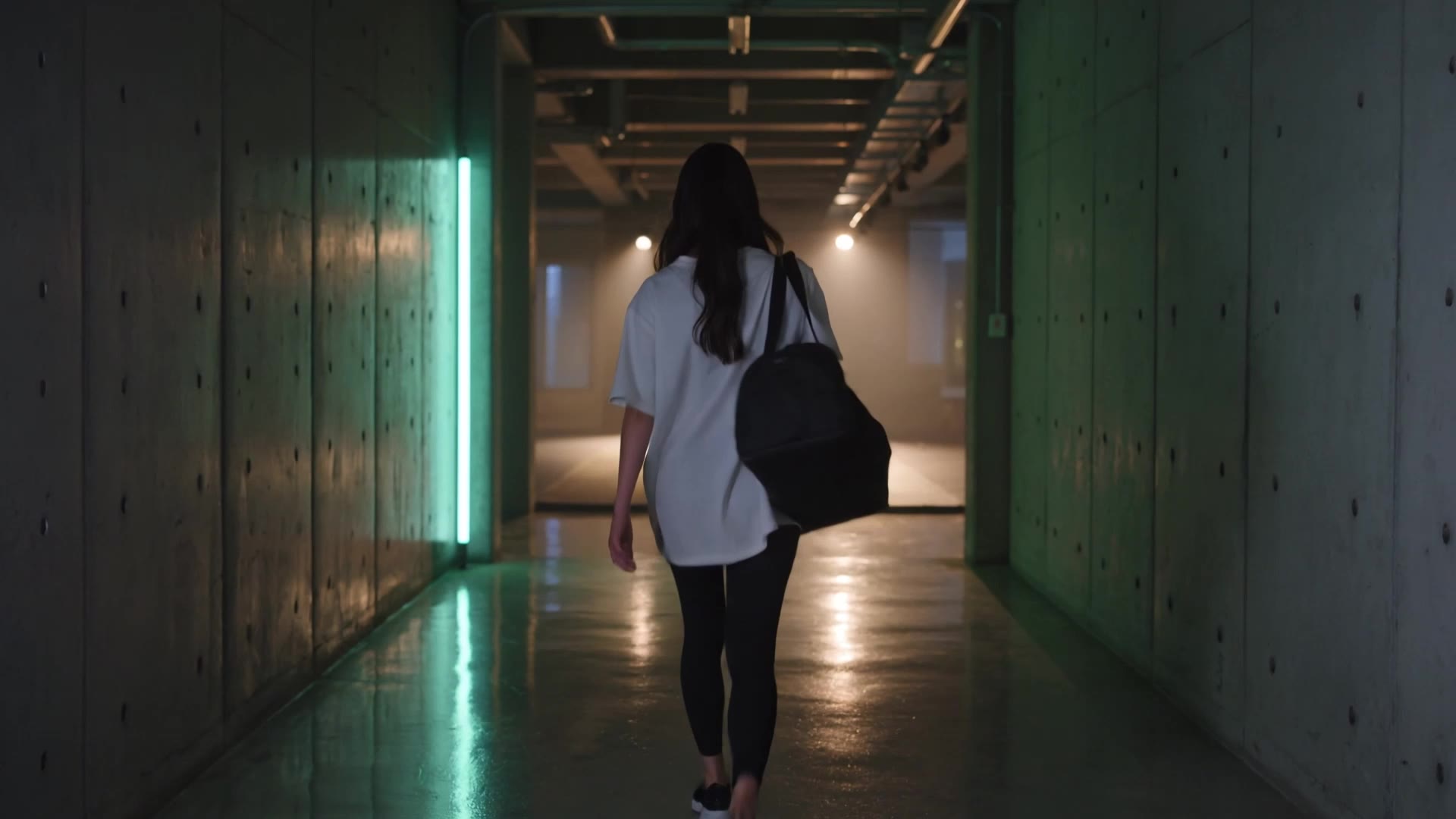 Persona entrando a un estudio boutique